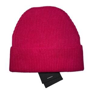 NAADAM Ribbed Cashmere Beanie Toddler Kids M/L Hot Pink Soft Cozy Winter